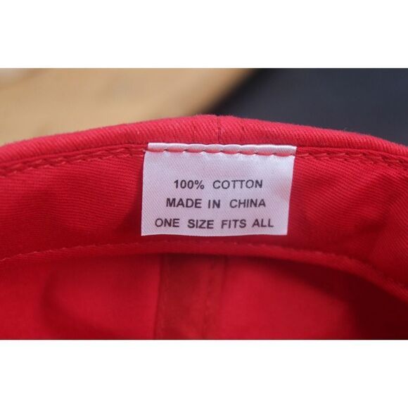 Vintage 90's Ford Motorcraft Red Adj Cotton OSFA Ball Cap - Picture 3 of 6